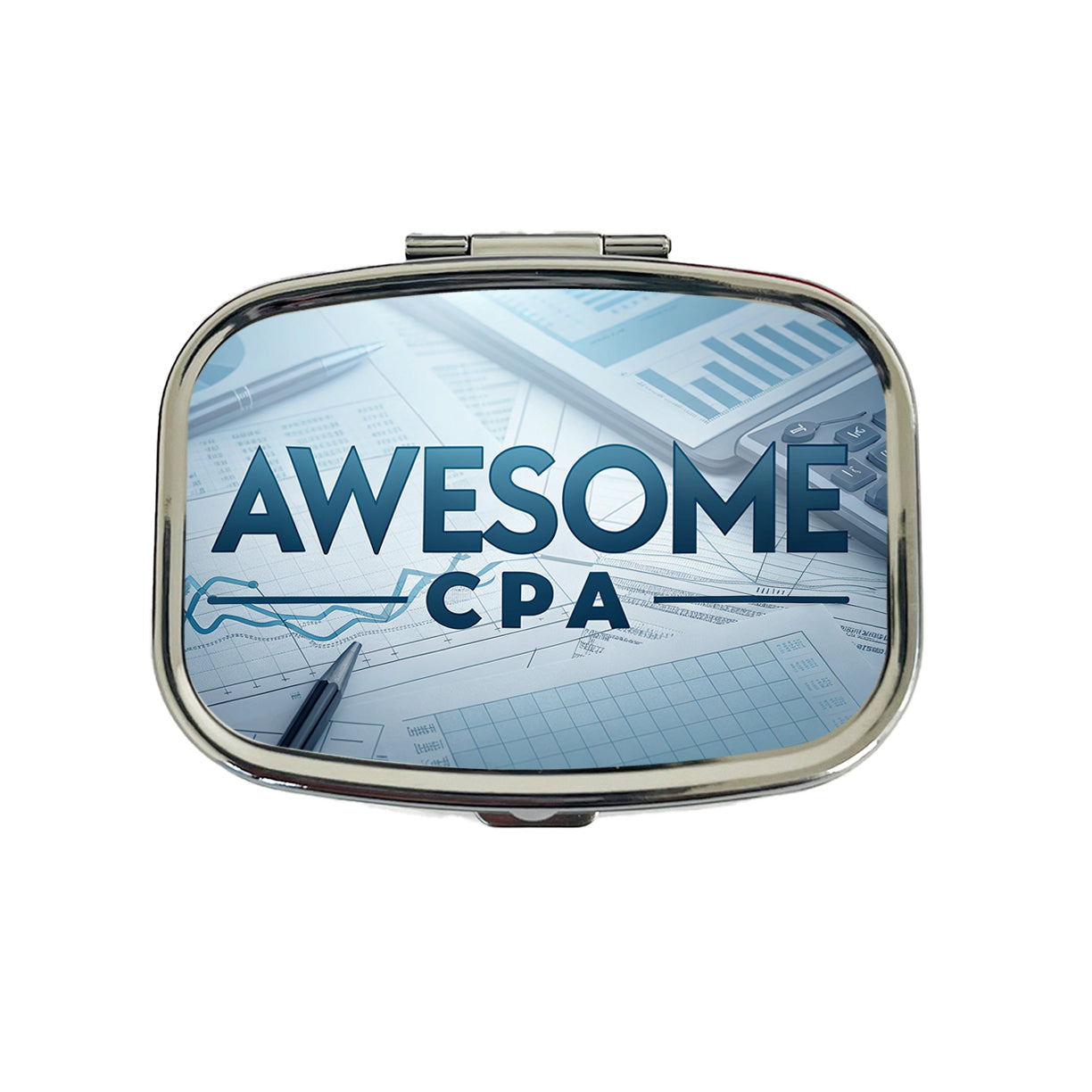 Awesome CPA Inspirational Travel Pill Box Case