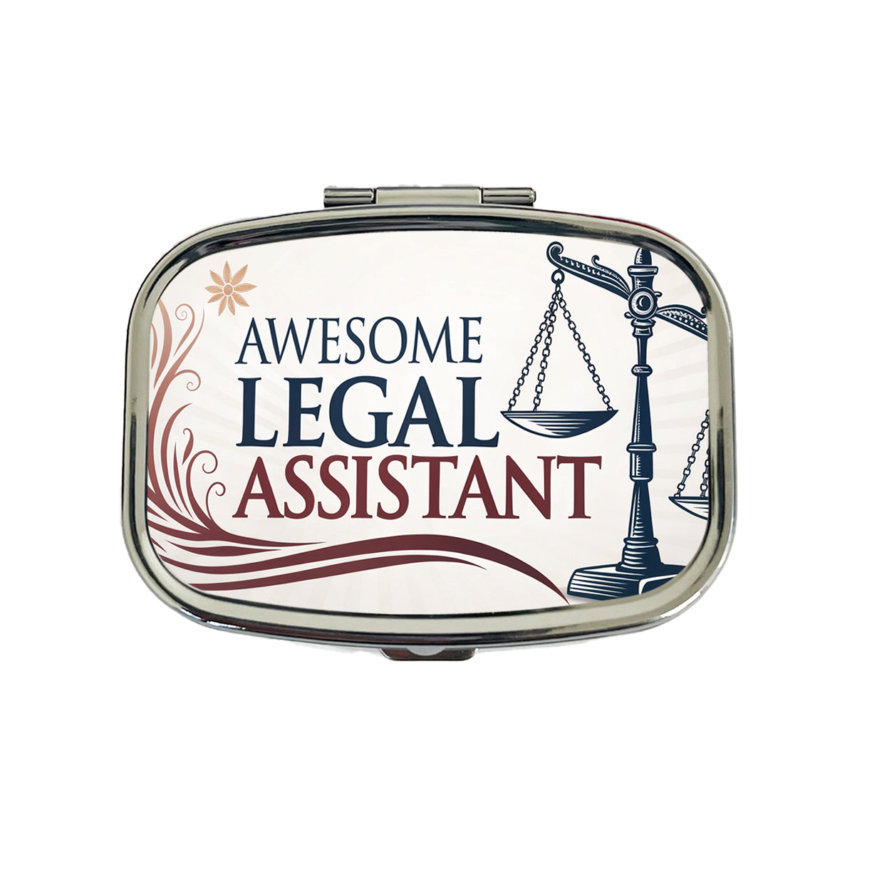 Awesome Legal Assistant Inspirational Scales Of Justice Travel Pill Box Case
