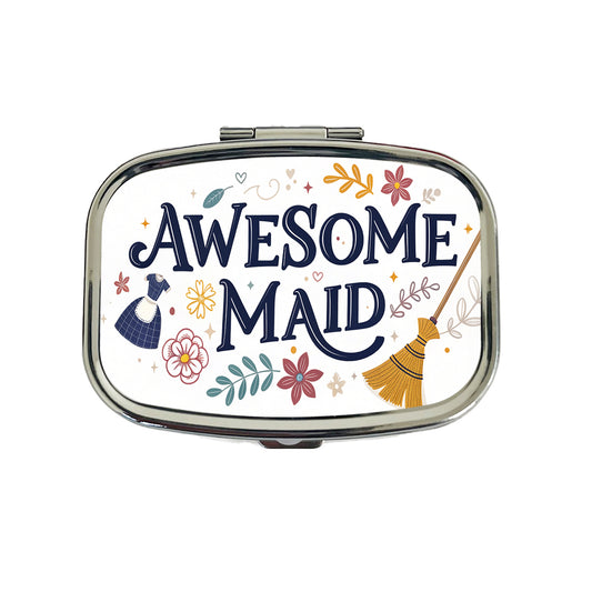 Awesome Maid Inspirational Travel Pill Box Case