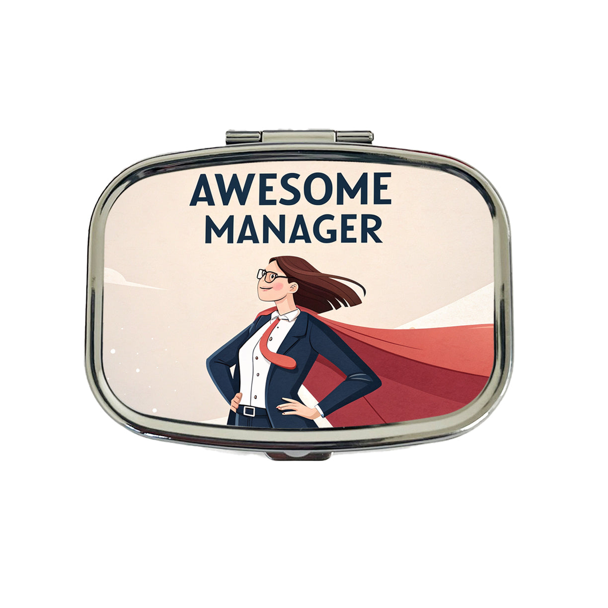 Awesome Manager Woman Female Inspirational Travel Pill Box Case