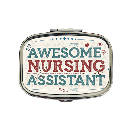 Awesome Nursing Assistant Inspirational Travel Pill Box Case