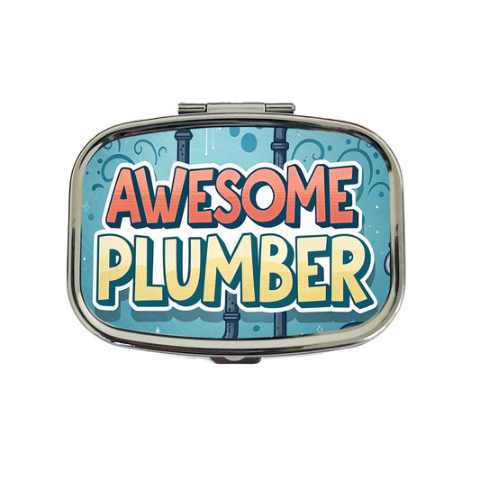 Awesome Plumber Inspirational Travel Pill Box Case