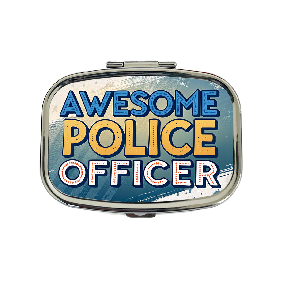Awesome Police Officer Inspirational Travel Pill Box Case