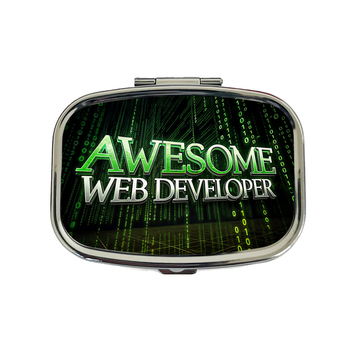 Awesome Web Developer Inspirational Travel Pill Box Case