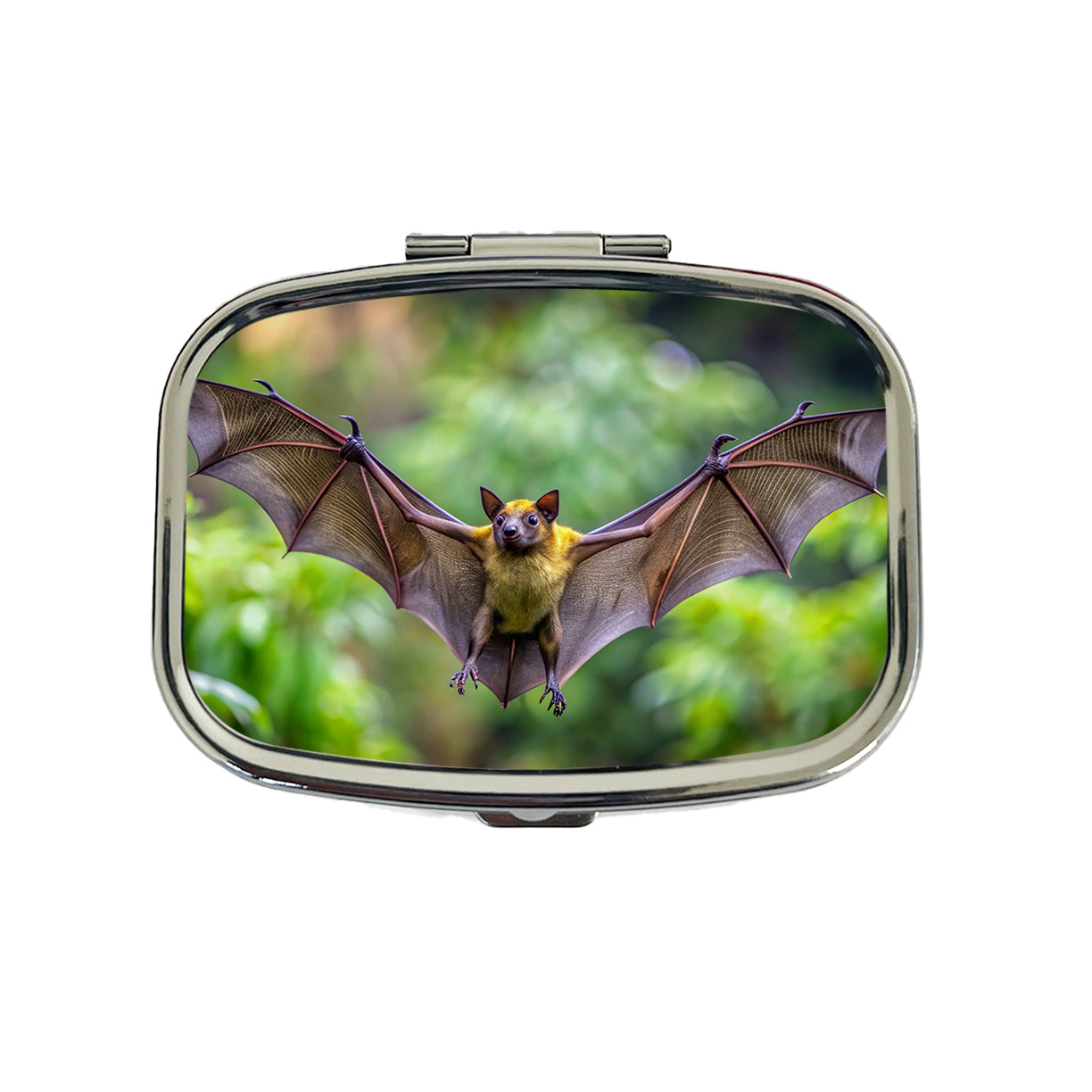 Bat Flying Photo Travel Pill Box Case
