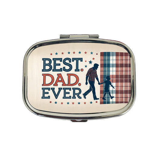 Best Dad Ever Father's Day Travel Pill Box Case