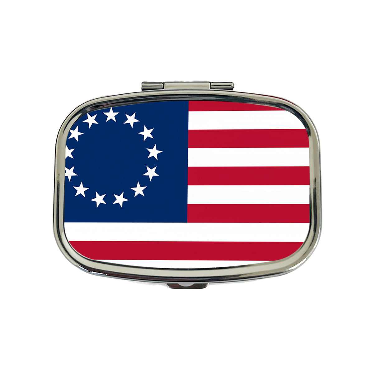 Betsy Ross Flag 13 Colonies Travel Pill Box Case