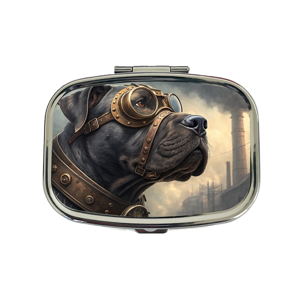 Cane Corso Dog Steampunk Travel Pill Box Case