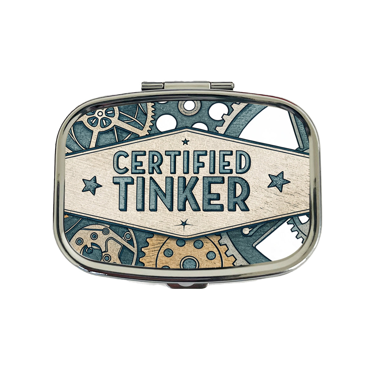 Certified Tinker Gears Travel Pill Box Case