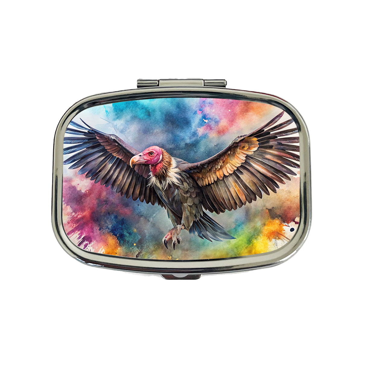 Condor Watercolor Travel Pill Box Case