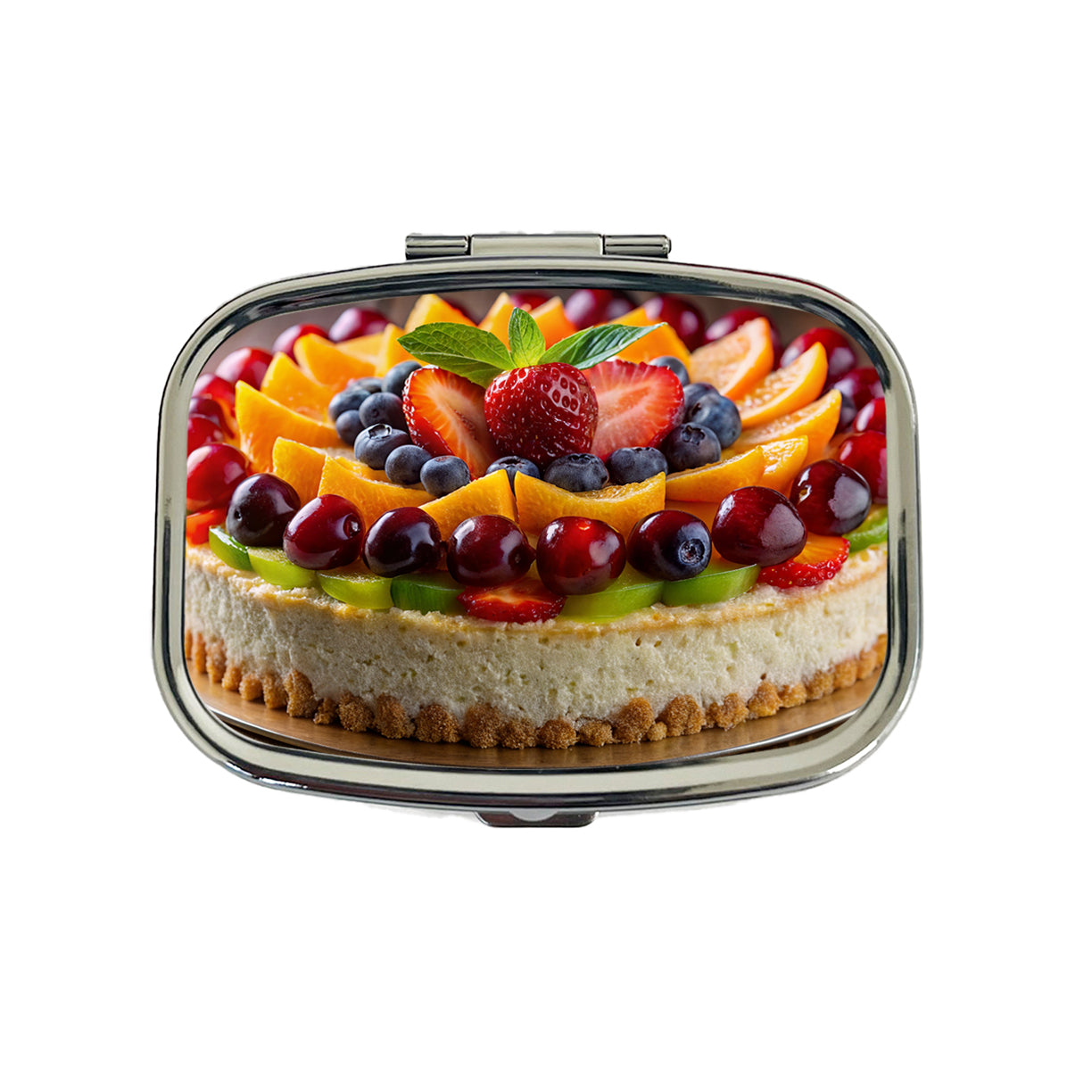 Fruitcake Fruit Cake Dessert Photo Travel Pill Box Case