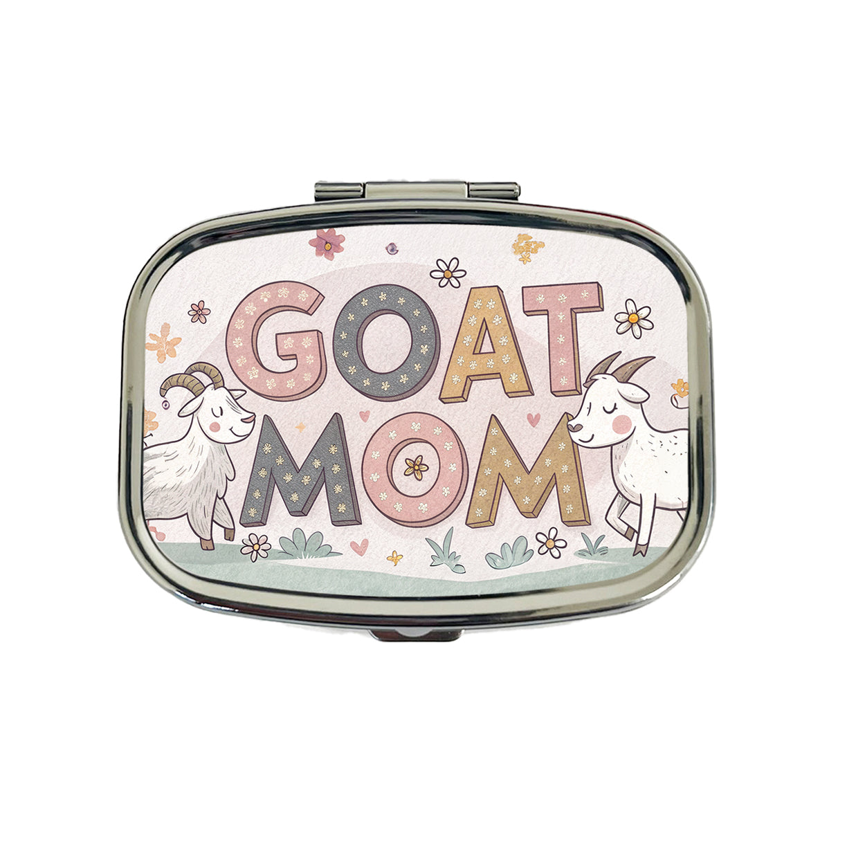 Goat Mom Cute Funny Travel Pill Box Case