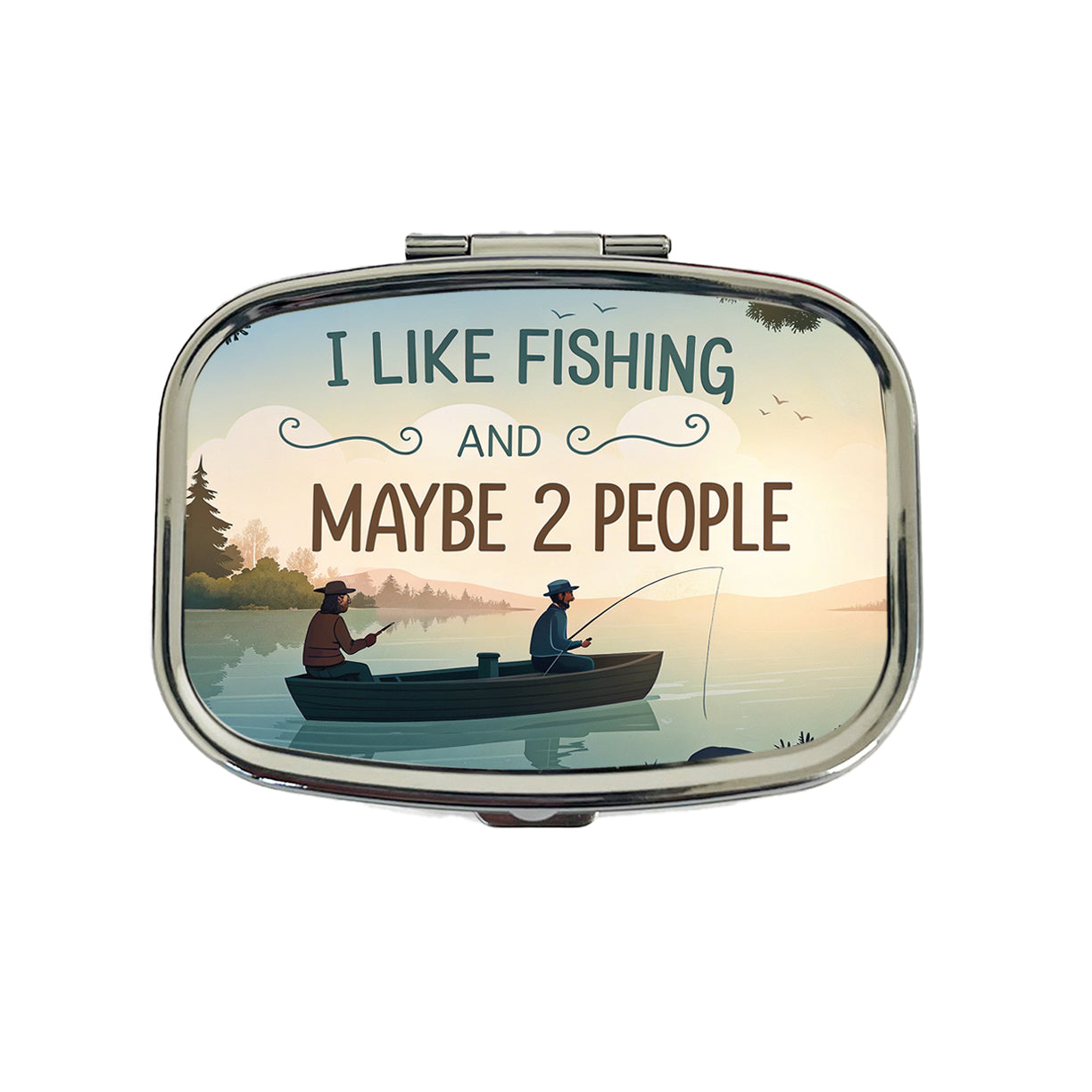 I Like Fishing And Maybe 2 People Funny Travel Pill Box Case