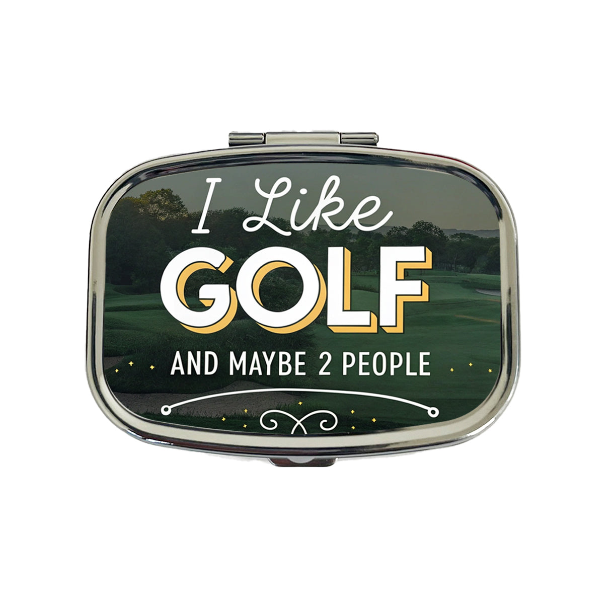 I Like Golf And Maybe 2 People Funny Travel Pill Box Case