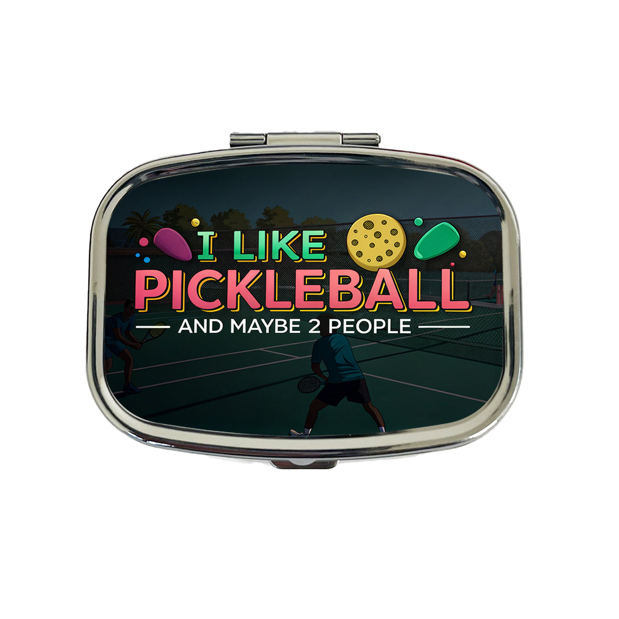 I Like Pickleball And Maybe 2 People Funny Travel Pill Box Case