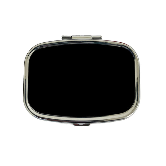 It's Just a Solid Black Color Travel Pill Box Case