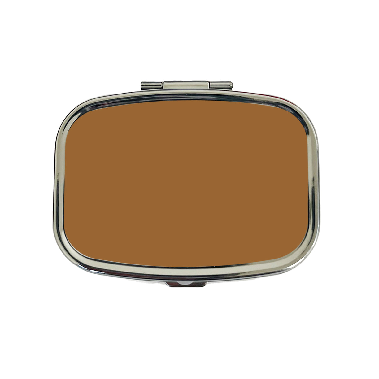 It's Just a Solid Brown Color Travel Pill Box Case