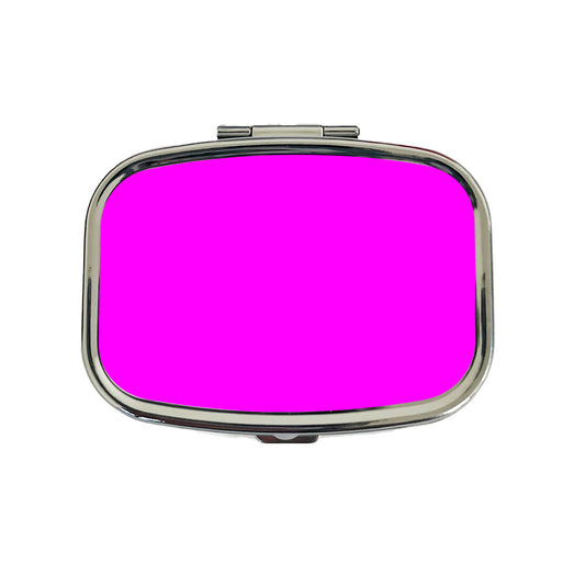 It's Just a Solid Hot Pink Color Travel Pill Box Case