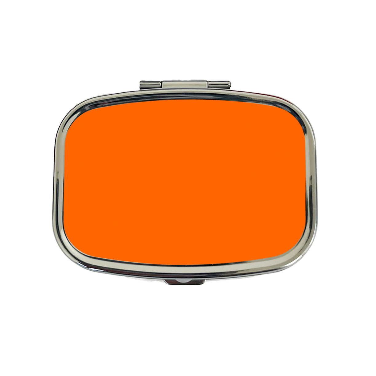 It's Just a Solid Orange Color Travel Pill Box Case