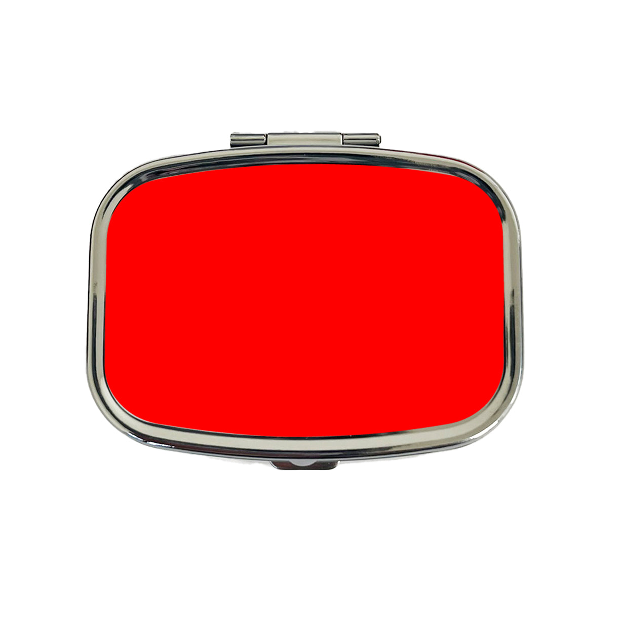 It's Just a Solid Red Color Travel Pill Box Case