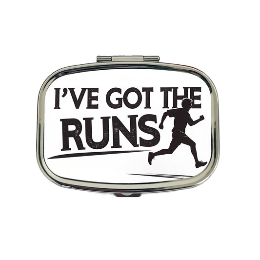 I've Got The Runs Funny Running Jogging Travel Pill Box Case