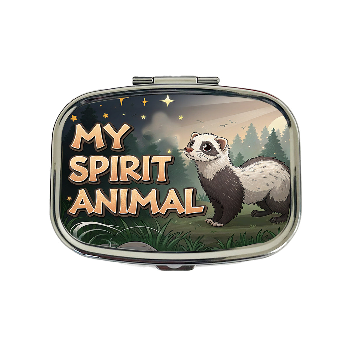 My Spirit Animal Ferret Funny Travel Pill Box Case
