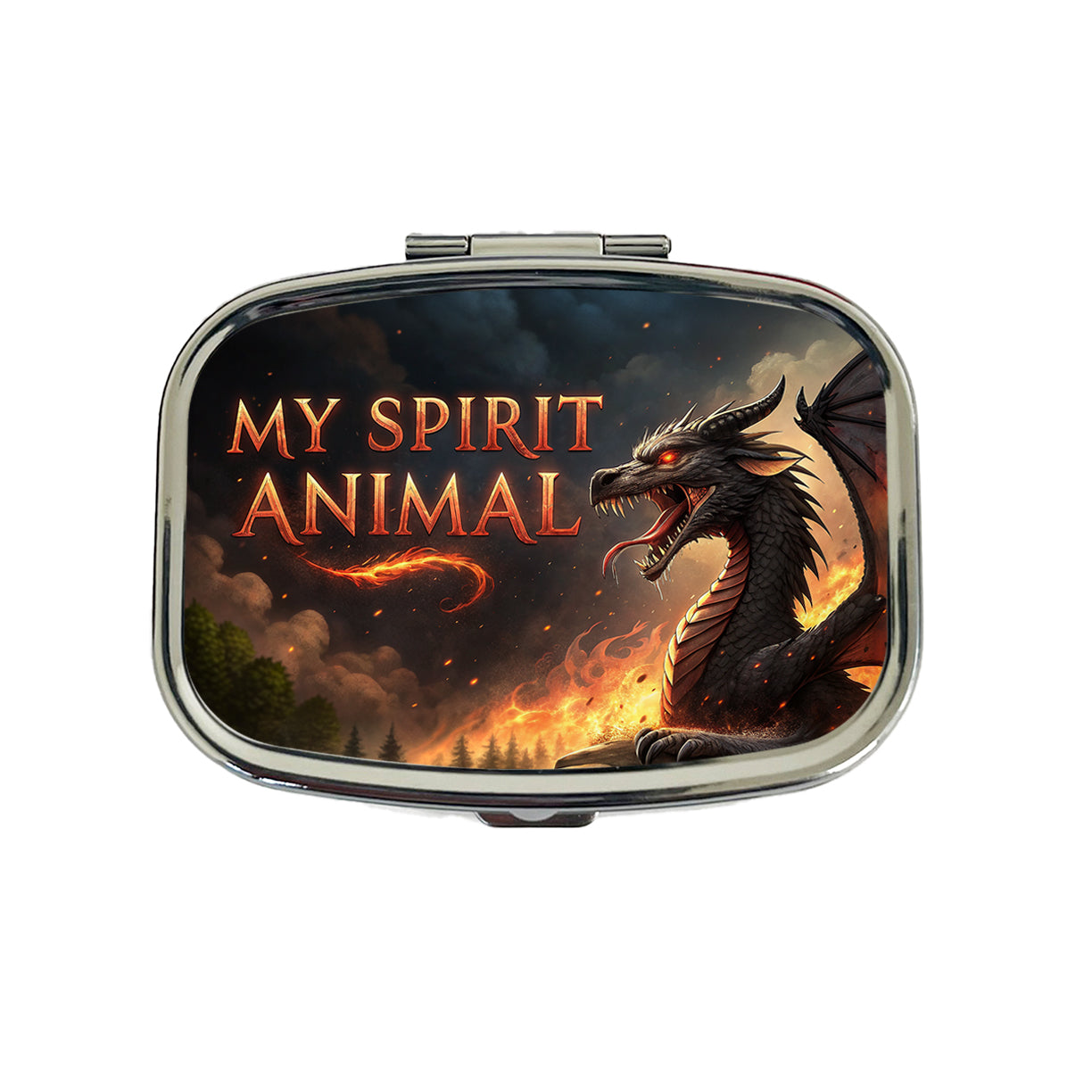 My Spirit Animal Fierce Dragon Funny Travel Pill Box Case