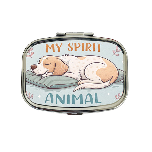 My Spirit Animal Sleeping Dog Funny Travel Pill Box Case