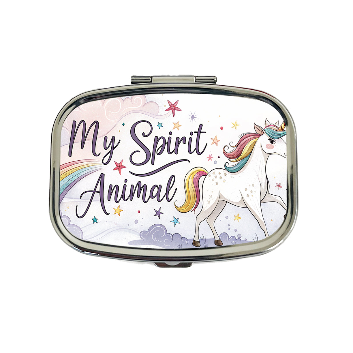 My Spirit Animal Unicorn Funny Fantasy Travel Pill Box Case