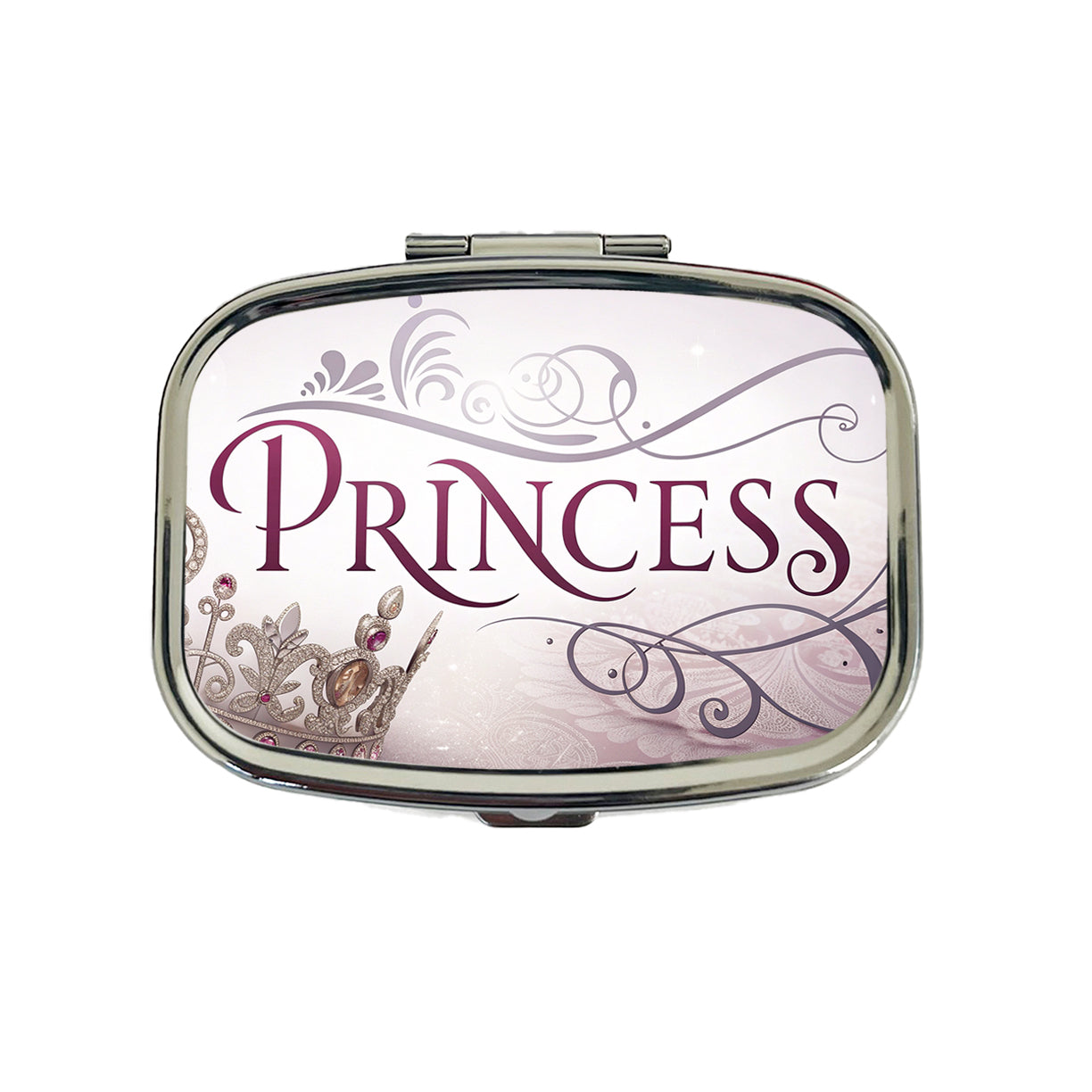 Princess Crown Tiara Royalty Funny Travel Pill Box Case