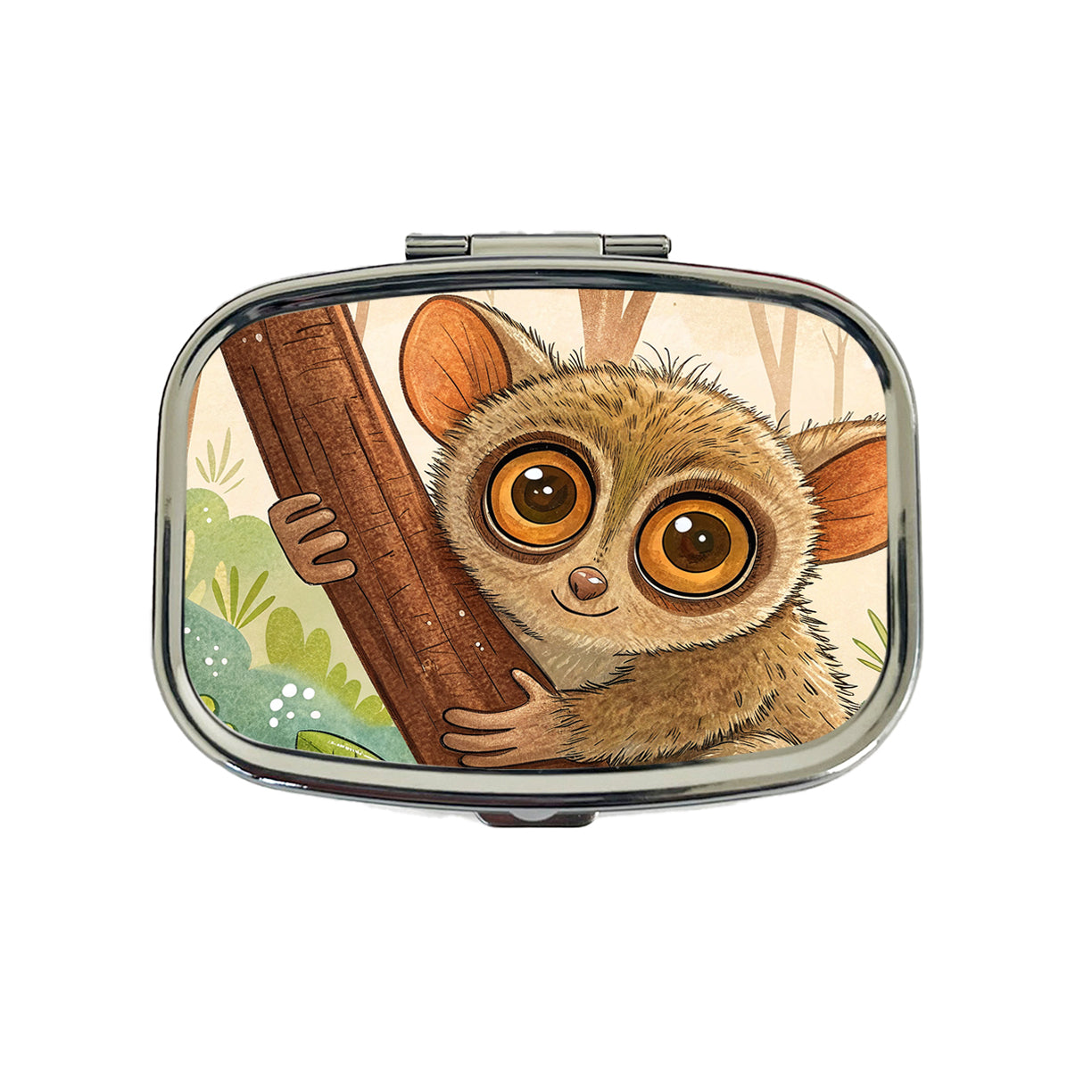 Tarsier Children's Illustration Style Travel Pill Box Case