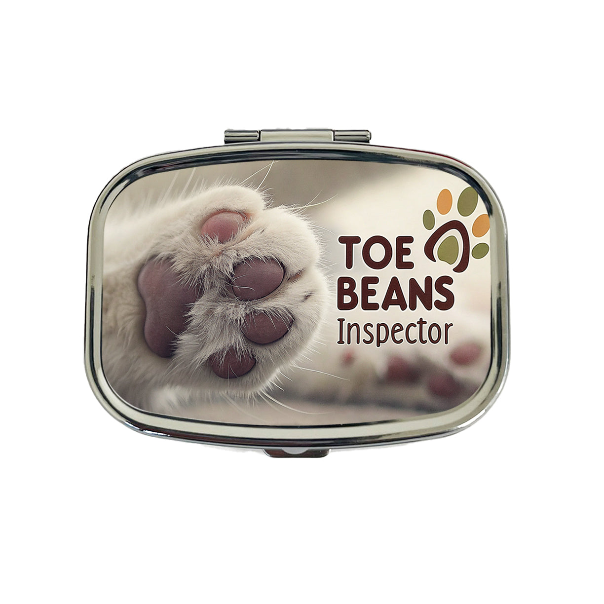 Toe Beans Inspector Cat Paw Funny Travel Pill Box Case