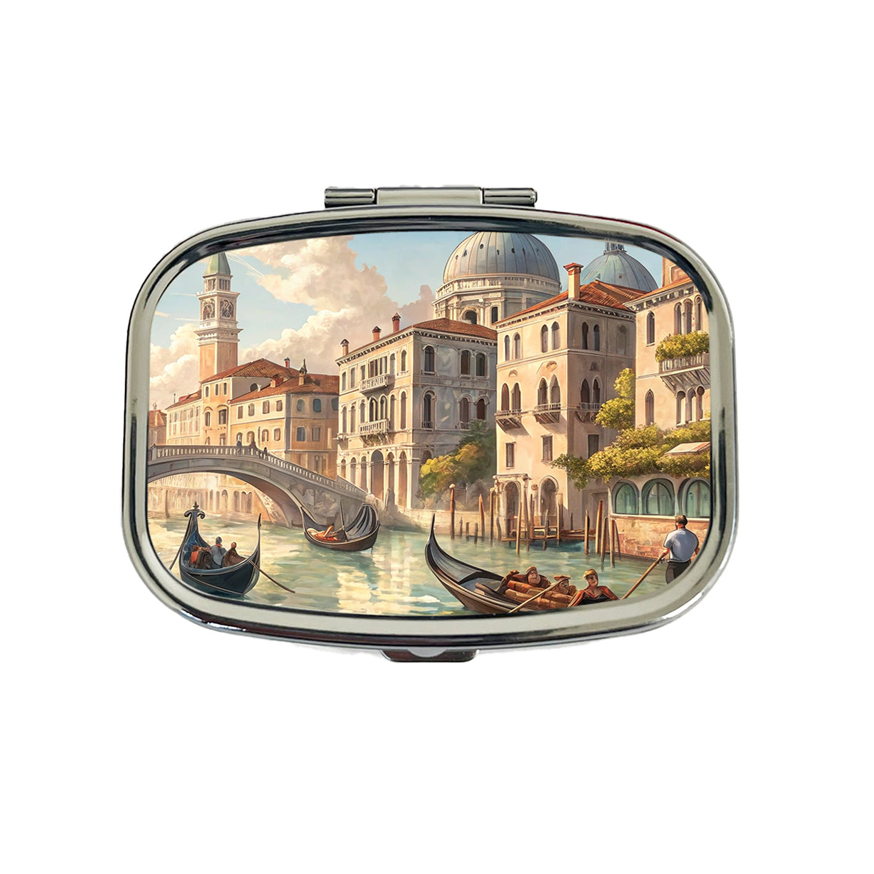 Venice Italy Canal Gondolas Travel Pill Box Case