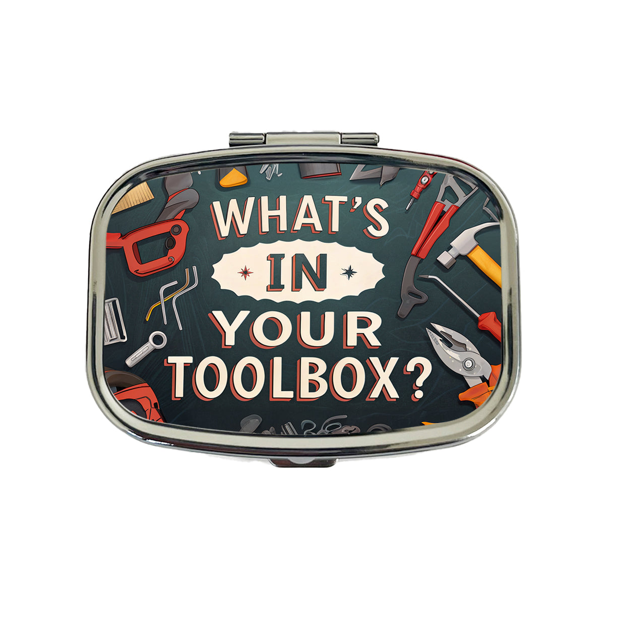 What's In Your Toolbox Travel Pill Box Case
