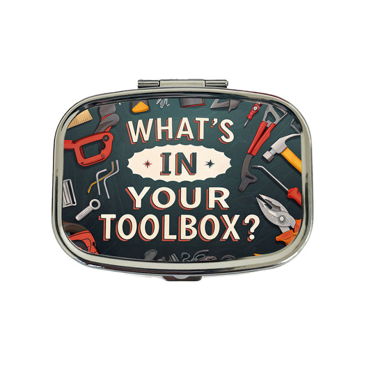 What's In Your Toolbox Travel Pill Box Case