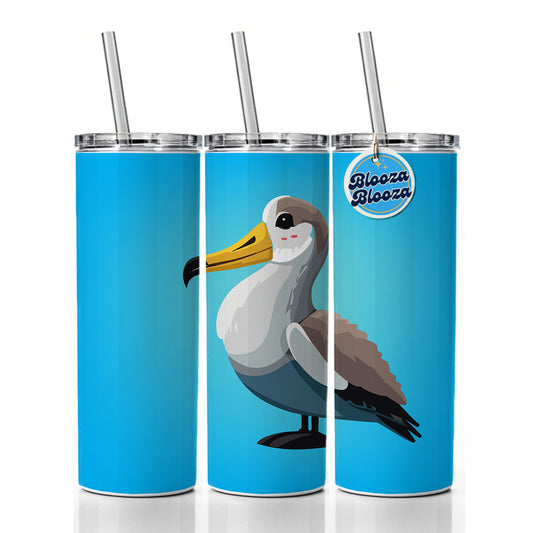 Albatross Bird Skinny Tumbler 20oz with Straw Insulated Water Bottle Gift