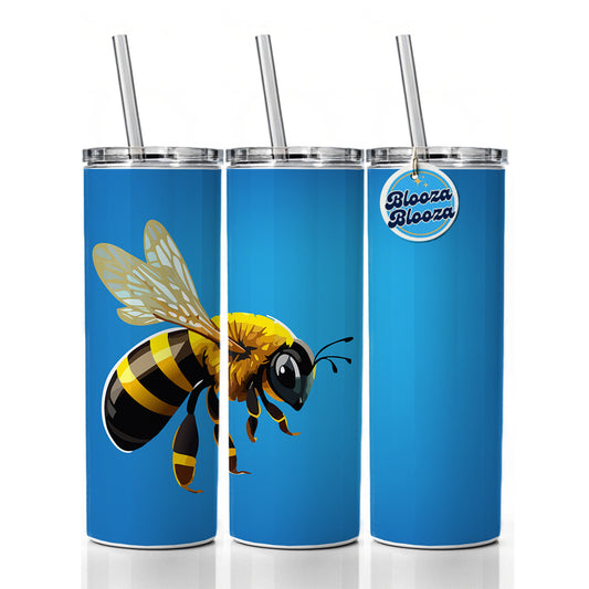 Bee Colorful Skinny Tumbler 20oz with Straw Insulated Water Bottle Gift