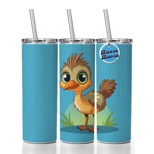Emu Ostrich Large Bird Australian Animal Skinny Tumbler 20oz with Straw Insulated Water Bottle Gift