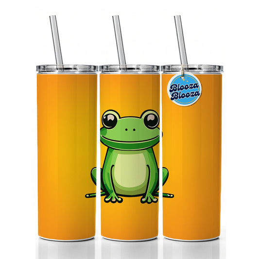 Frog Sweet Skinny Tumbler 20oz with Straw Insulated Water Bottle Gift