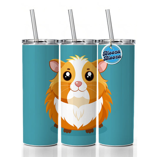 Guinea Pig Cute Skinny Tumbler 20oz with Straw Insulated Water Bottle Gift