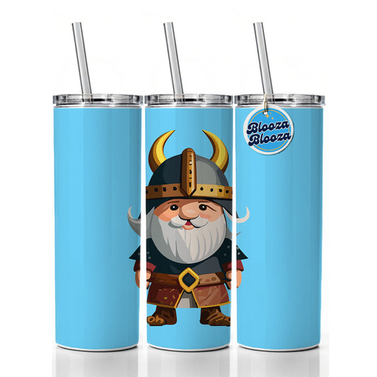 Viking Cute Standing Skinny Tumbler 20oz with Straw Insulated Water Bottle Gift