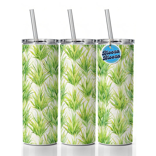 Lots Of Wild Grass Skinny Tumbler 20oz with Straw Insulated Water Bottle Gift