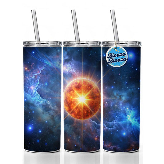 Star Going Nova Sci-fi Galaxy Space Skinny Tumbler 20oz with Straw Insulated Water Bottle Gift
