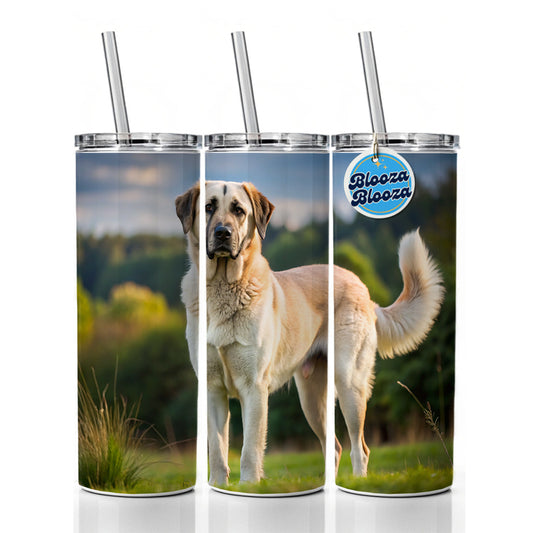 Anatolian Shepherd Dog Photo Skinny Tumbler 20oz with Straw Insulated Water Bottle Gift