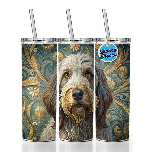 Spinone Italiano Dog Art Nouveau Skinny Tumbler 20oz with Straw Insulated Water Bottle Gift