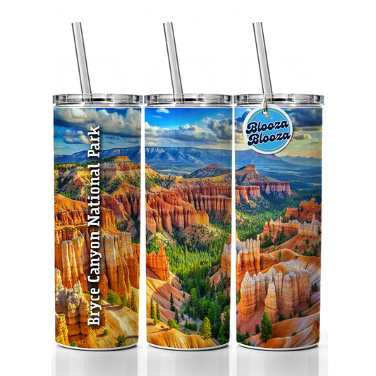 Bryce Canyon National Park Utah Skinny Tumbler 20oz with Straw Insulated Water Bottle Gift