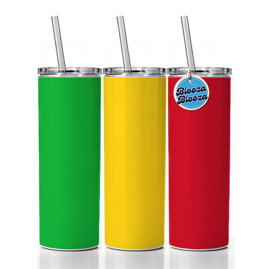 Mali Country Flag Skinny Tumbler 20oz with Straw Insulated Water Bottle Gift