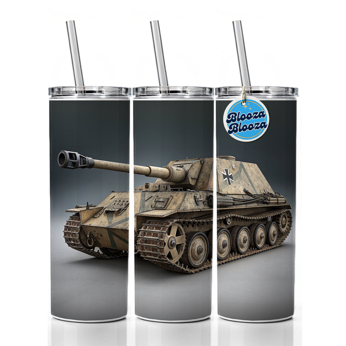 Ferdinand Elefant WWII German Heavy Tank Destroyer Skinny Tumbler 20oz with Straw Insulated Water Bottle Gift