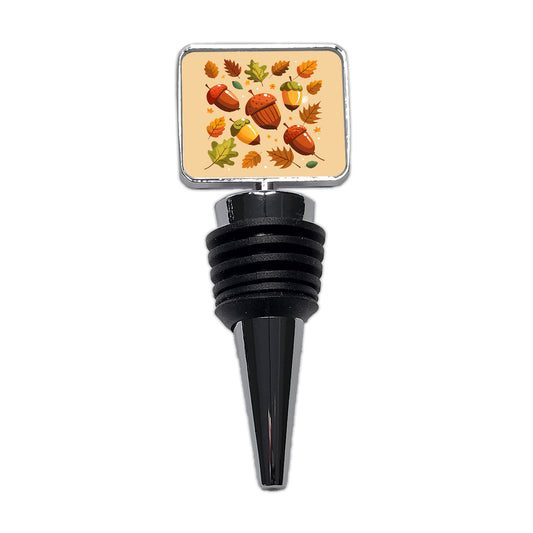 Acorns Scattered Fall Autumn Wine Bottle Stopper