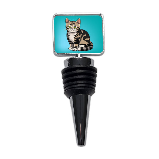 American Shorthair Cute Cat Wine Bottle Stopper